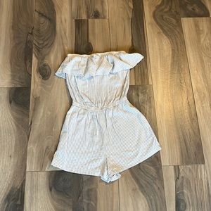 Aerie Sleeveless Stripped Romper Size XS Like New Condition